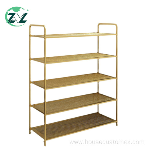 Stainless Steel Frame Shoe Storage Shelf Shoe Rack